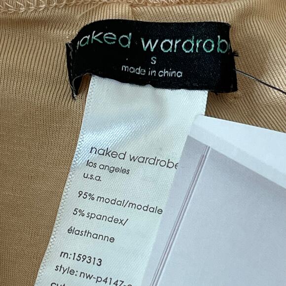 Naked Wardrobe NWT Beige Soft Stretchy High Rise Leggings Size Small‎ - Picture 5 of 7